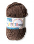 gomitolo lana Bravo/Perfetto Tweed 50g, marrone n°8374