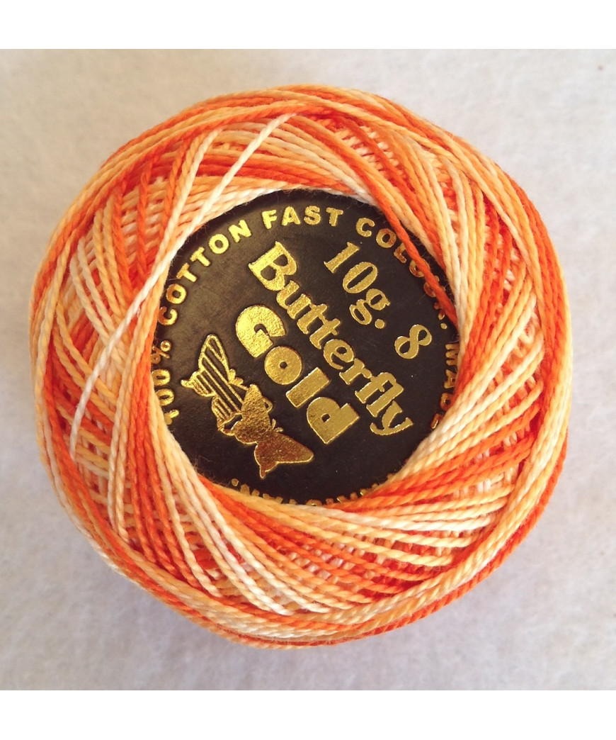 PERLE' N°8 MIX ARANCIO COL N°1219