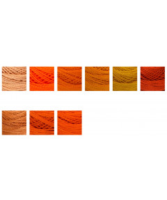 Cotone Perlè DMC n°8 tonalità arancione