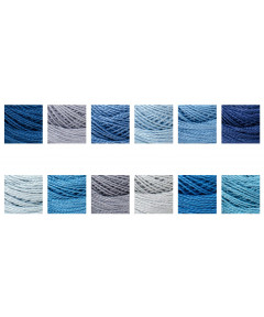 Cotone Perlè DMC n°8 tonalità blu
