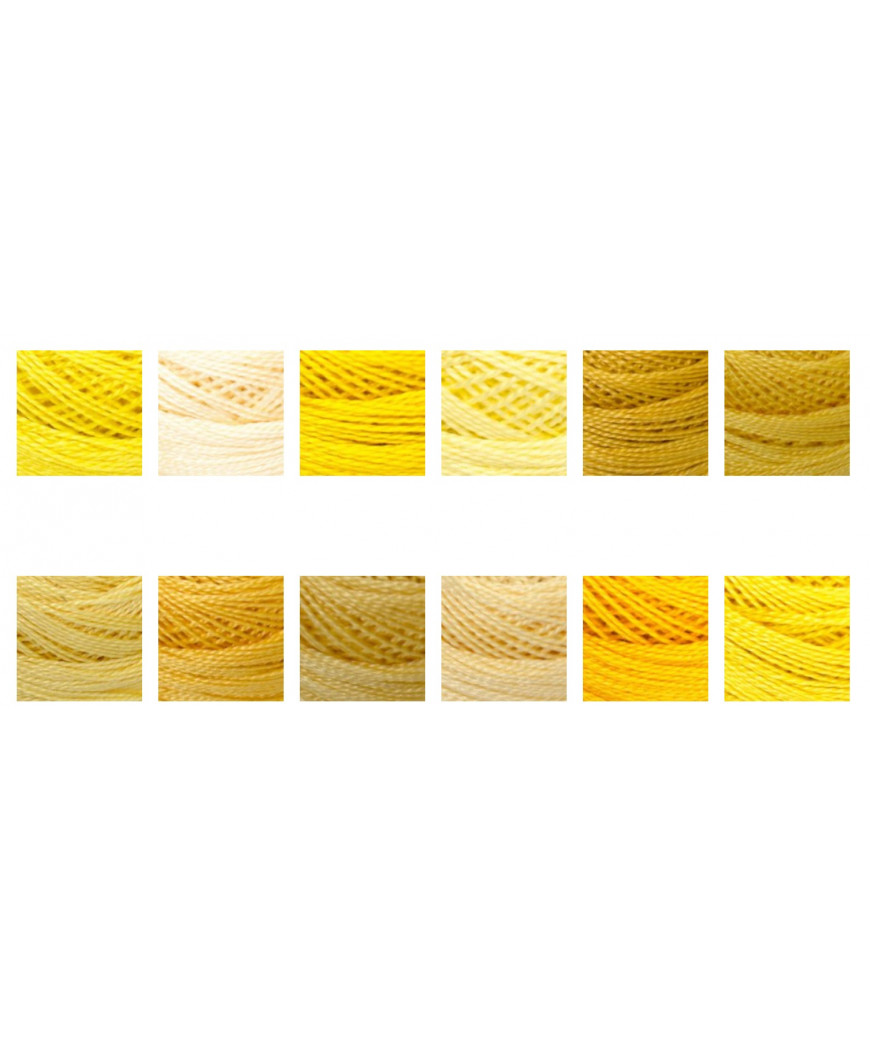 Cotone Perlè DMC n°8 tonalità giallo