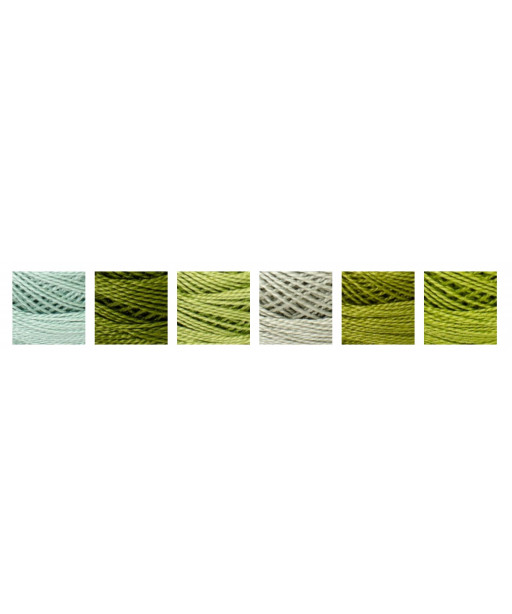 Cotone Perlè DMC n°8 tonalità verde chiaro