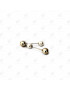 Coppia Piercing per Borse o Scarpe 65-55mm/ca Perla/Oro