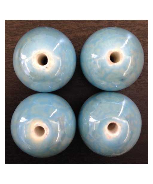 Perla in Ceramica Ø16mm/ca Azzurro