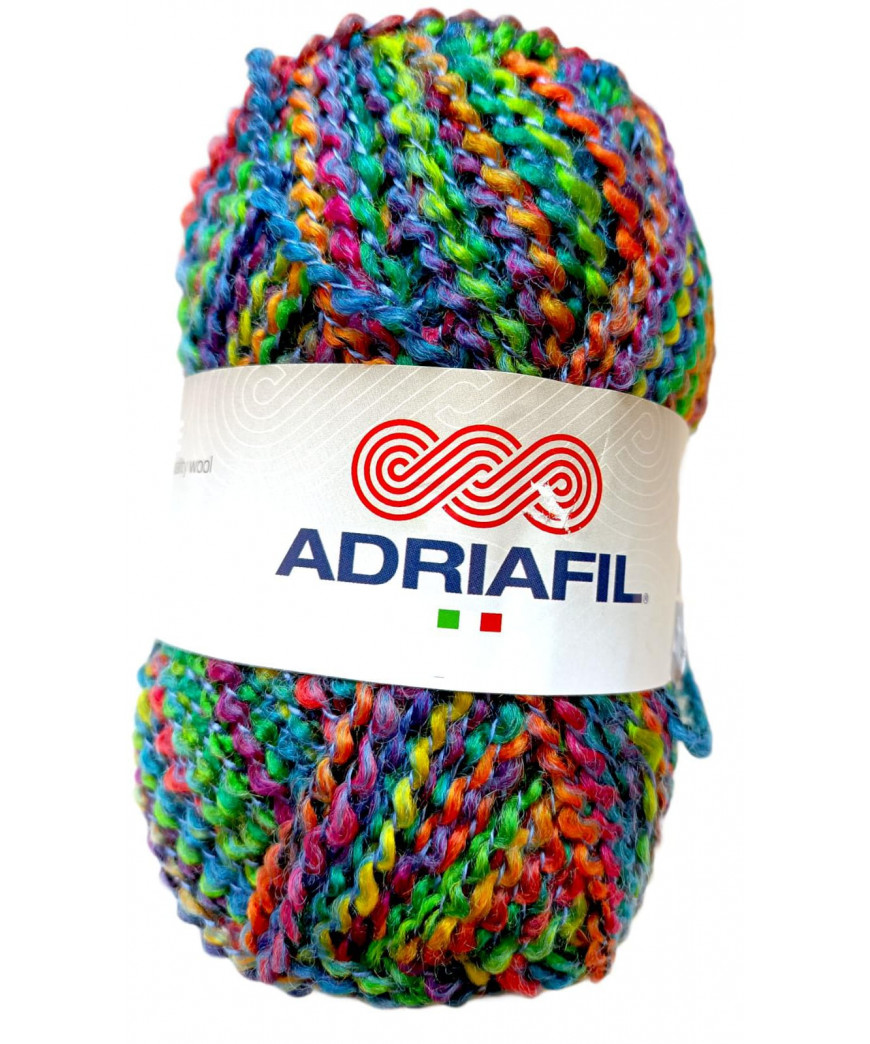 Adriafil Pintau filati fantasia Gomitolo da 50 gr. (100 mt.) Mix color 43 Ferri consigliati n°5