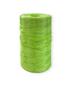 Rafia sintetica 500gr, verde Pisello n°17-Uncinetto Consigliato n° 4-4,5