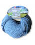 Gomitolo Re-Cotton 100g cotone riciclato, azzurro n°58