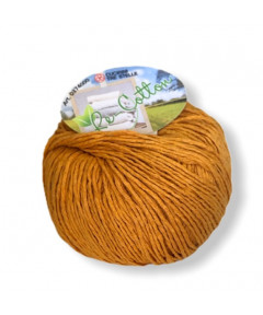 Gomitolo Re-Cotton 100g cotone riciclato, giallo grano n340