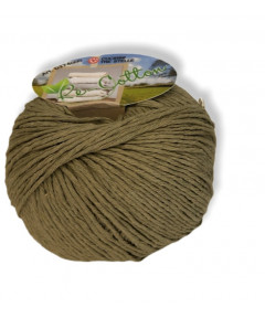 Gomitolo Re-Cotton 100g cotone riciclato, verde corda n°499