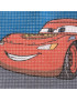 Kit Canovaccio Quadro Per Ricamo Mezzo Punto 12x12cm Disney Cars