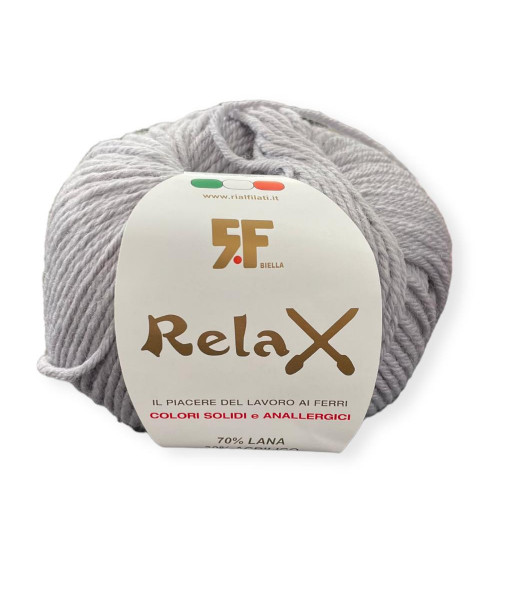 Gomitolo lana Relax 100g, grigio n°02