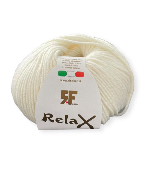 Gomitolo lana Relax 100g, panna n°1