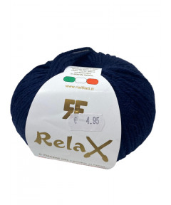 Gomitolo lana Relax 100g, Blu Scuro n°200