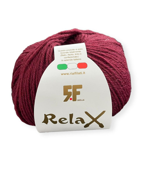 Gomitolo lana Relax 100g, bordeaux n°16