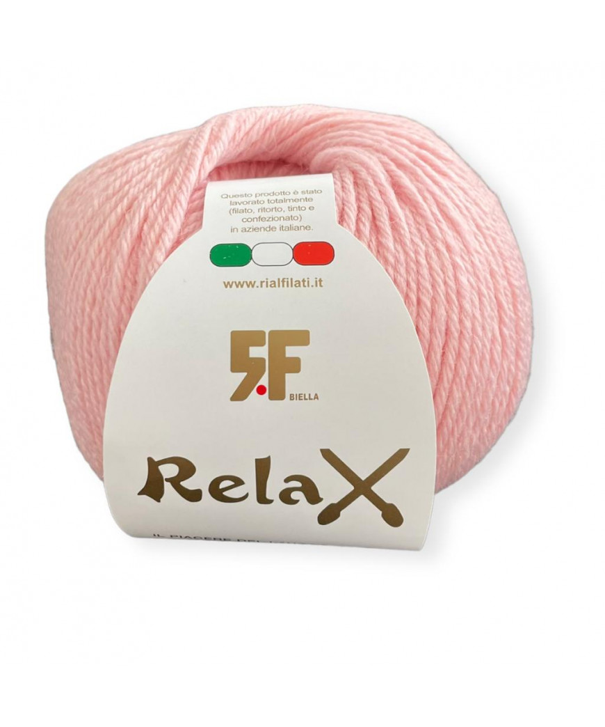 Gomitolo lana Relax 100g, rosa