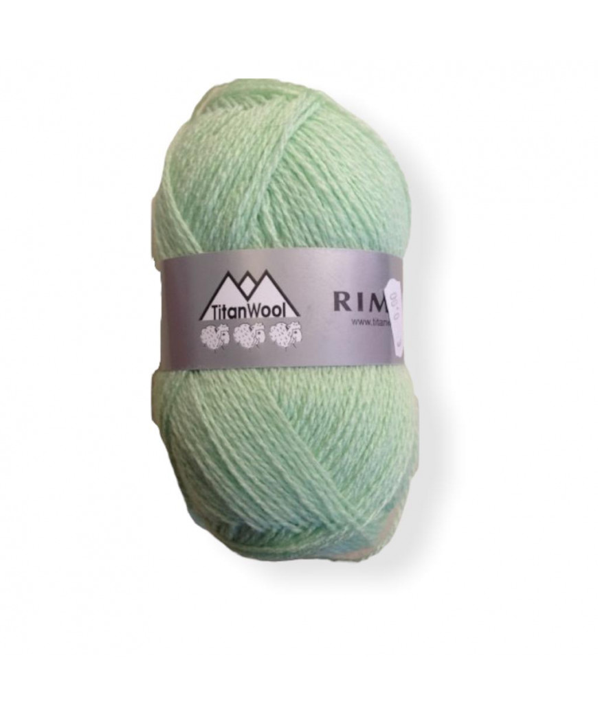 Gomitolo lana Rimini 50gr, verde baby n°132