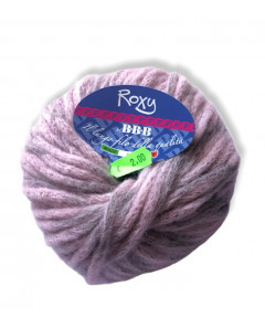 Gomitolo lana Roxy 50gr, mix rosa/grigio n°546