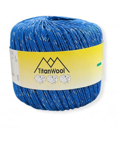 Gomitolo Cotone Scintilla 50g, blu n°7