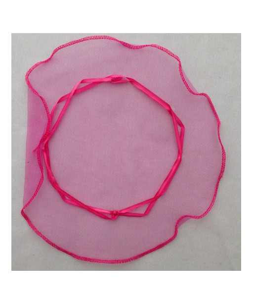 SACCHETTO ORGANZA ROTONDO 22m ROSA VIVO