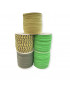 Kit Fettuccia Small Ideale per Collane Piccole Borse e accessori all'uncinetto Mix Verde n°05-Gr 850 (peso totale)