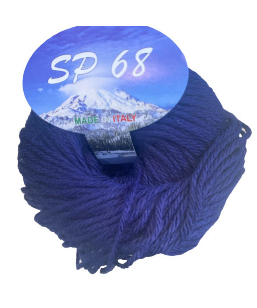 Gomitolo Filato Lana 50gr 100mt Colore Blu - ferri Consigliati n°3-3,5