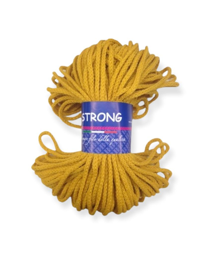 Filato Tricottone "STRONG" Colore Giallo Senape n°98 -200gr-80mt