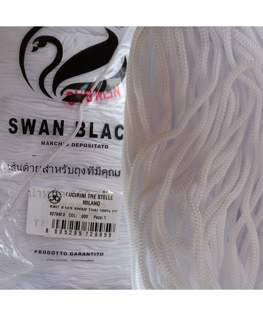 Cordino Per Intreccio Tahi Swan 500 Grammi Colore Bianco n°000