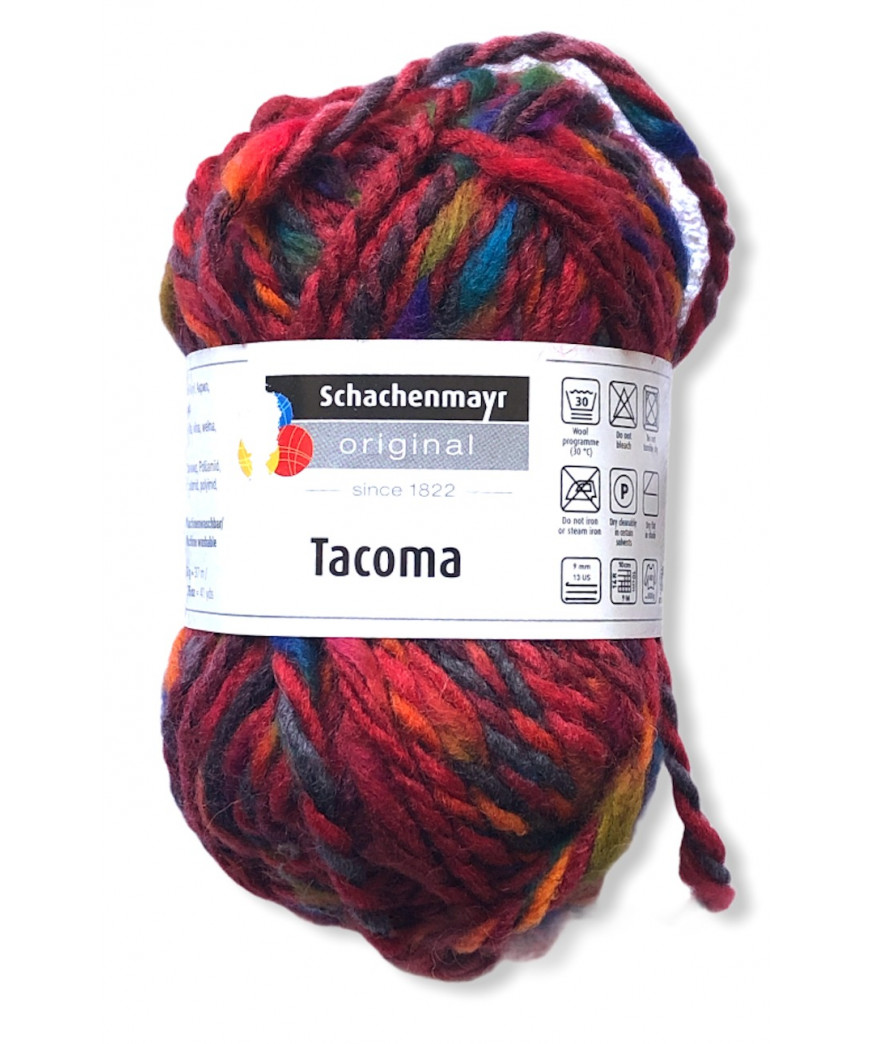 Gomitoli Tacoma 50gr mix color rosso n°86