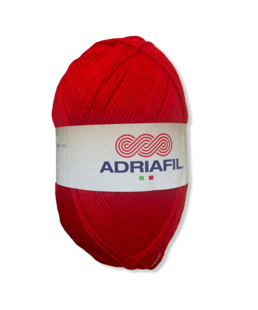 Gomitolo lana Adriafil Top Ball 200gr 500mt Colore Rosso-ferri consigliati n°4,5