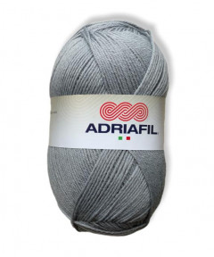 Gomitolo lana Adriafil Top Ball 200gr 500mt Colore Grigio Perla-ferri consigliati n°4,5