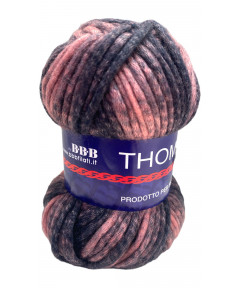 Filato Thomas 50g-80mt Colore Mix Rosa Lana n°57-Ferri consigliati n°8