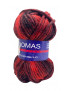 Filato Thomas 50g-80mt Colore mix Rosso n°64-Ferri consigliati n°8