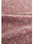Velluto termoformabile 50x70cm, natalizio rosa antico fantasia fiori con glitter