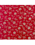 Velluto termoformabile 50x70cm, natalizio rosso fantasia fiori con glitter