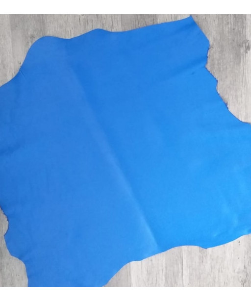 Vera Pelle Nappa Colore Bluette Misura da 0,55 a 0,60 metri quadrati ca.