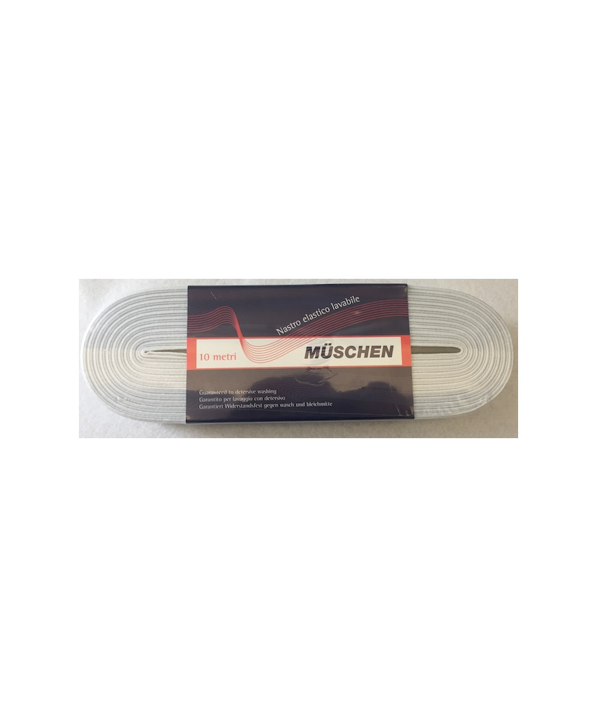 Elastico Gallone Bianco con inserto cm3- Mt10