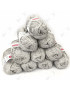 Promo Stock 10 Gomitoli Cotone “phildar” 500g, Grigio n°007