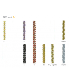 PASSAMANERIA GALLONE LAMÈ mm 6