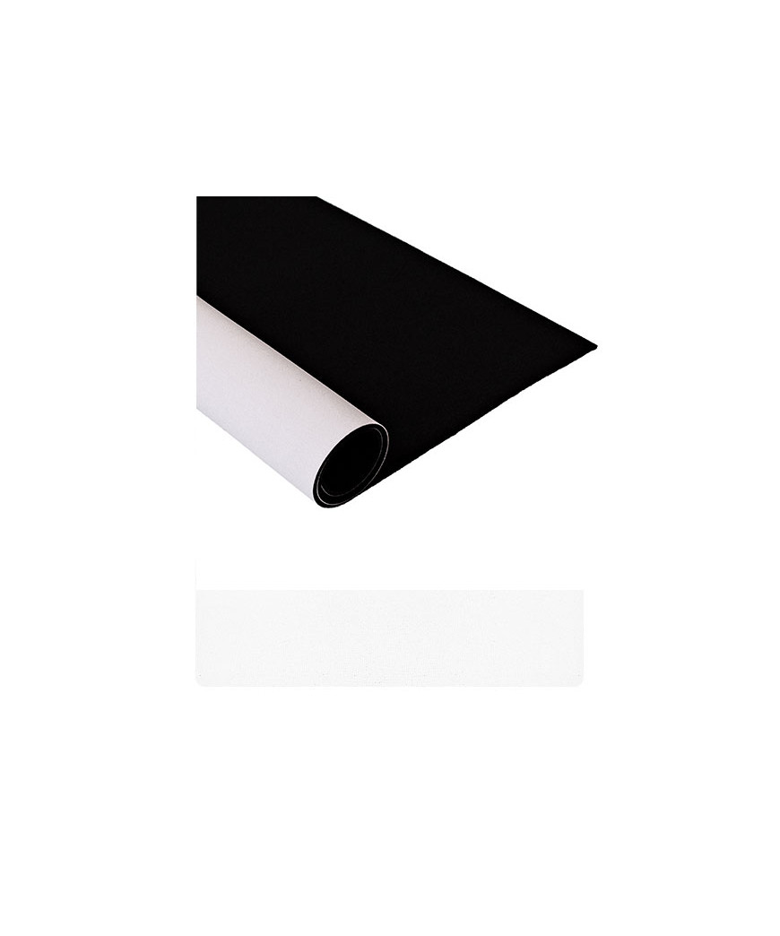 Neoprene al Metraggio Misura h130x50 cm Spessore mm 3 Colore Bianco/Nero n°3