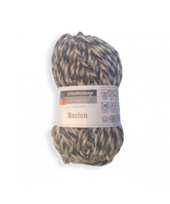 Gomitolo Boston sfumato 50gr-60 mt -Ferri consigliati n°7-8 colore Beige nero n°282