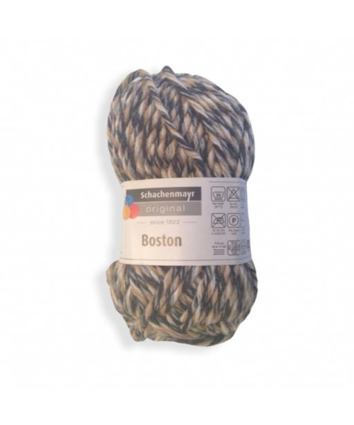 Gomitolo Boston sfumato 50gr-60 mt -Ferri consigliati n°7-8 colore Beige nero n°282