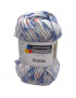 Gomitolo Boston sfumato 50gr-60 mt -Ferri consigliati n°7-8 colore bianco/azzurro n°81