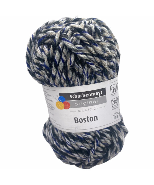 Gomitolo Boston sfumato 50gr-60 mt -Ferri consigliati n°7-8 colore Grigio nero n°283