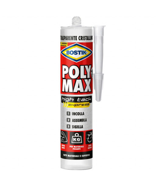 ADESIVO POLY MAX g 300 CRISTAL HIGH TACK    BOSTIK