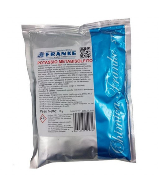 METABISOLFITO DI POTASSIO            g  250 FRANKE