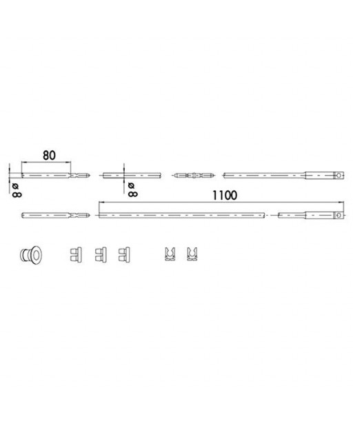 ASTE SERRATURE TRIPLICE            06441-10-0 CISA