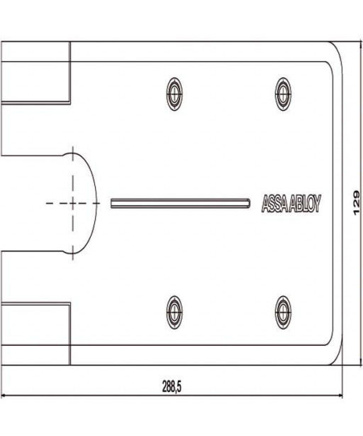 PIASTRA CHIUDIPORTA DC477 INOX         DCCP534 MAB