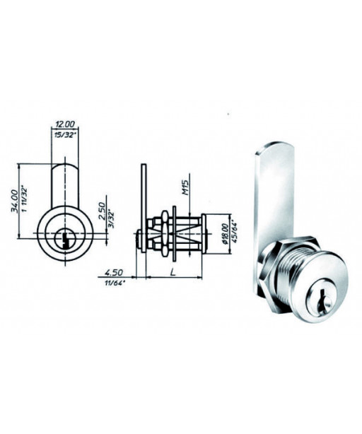 CILINDRO LEVETTA mm 16                 2151 MERONI