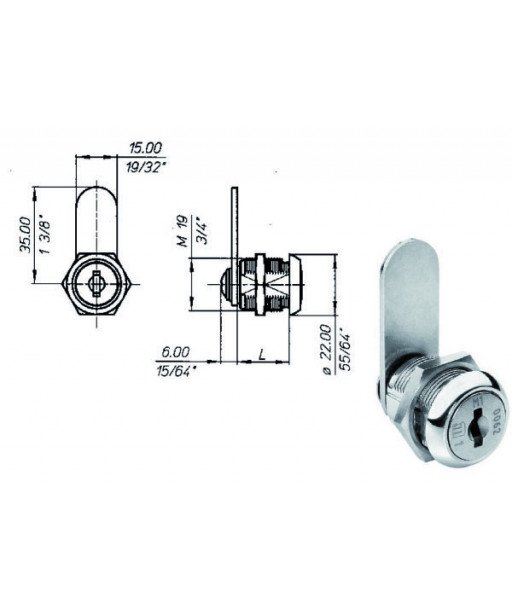 CILINDRO LEVETTA mm 20                 2651 MERONI