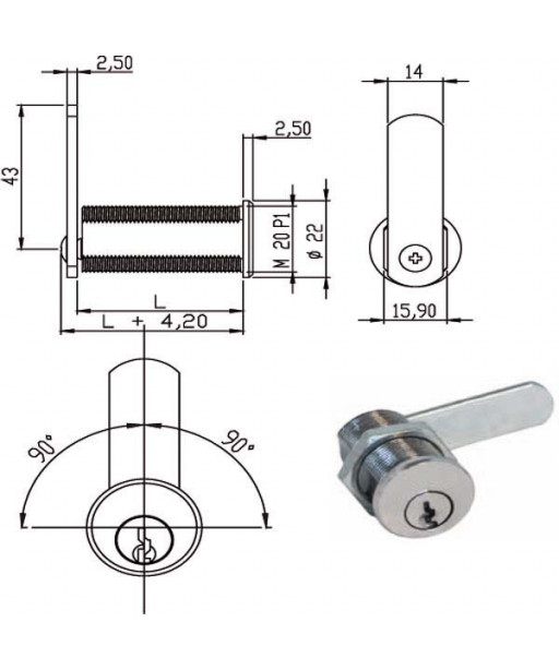 CILINDRO LEVETTA mm 41                   63255 OMR